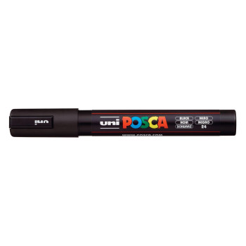 Uniball Μαρκαδόρος Posca Black PC-5M Uniball Μαρκαδόρος Posca Black PC-5M