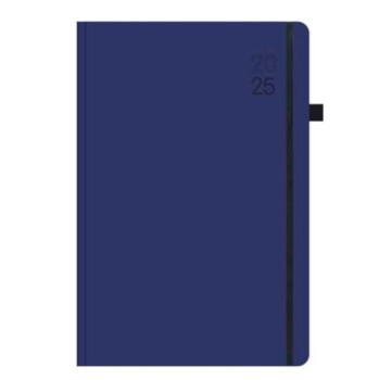 Ημερολόγιο Ημερήσιο 2026 Flexable 14Χ21cm με Λάστιχο και Στυλό Μπλε Σκούρο