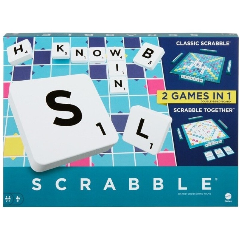 Mattel Νέο Scrabble 2 Σε 1 HXW06