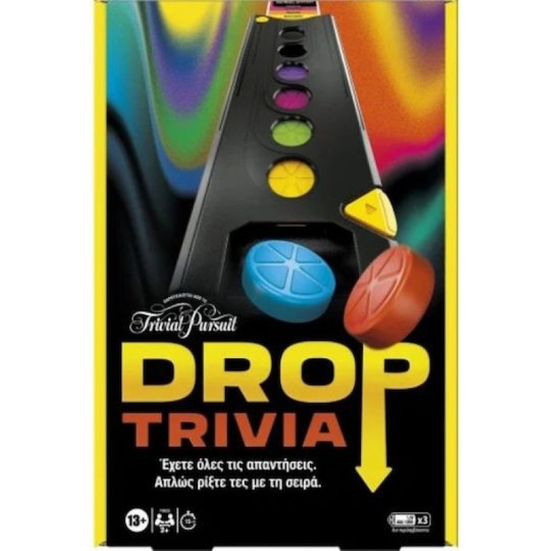 Επιτραπέζιο Παιχνίδι Drop Trivia για 2+ Παίκτες 13+ Ετών (EN) Hasbro