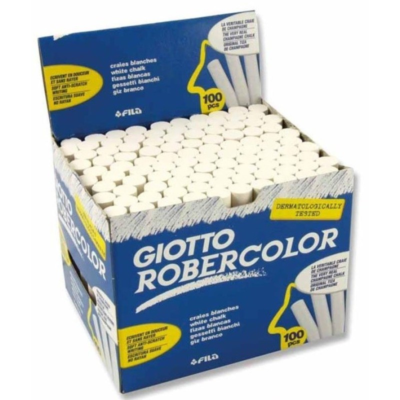 Giotto Robercolor Κιμωλίες Λευκές 100τεμ Giotto Robercolor Κιμωλίες Λευκές 100τεμ