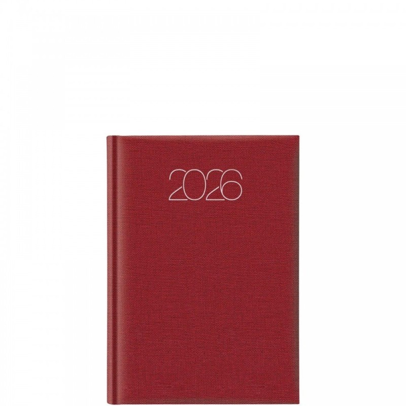 ΗΜΕΡΟΛΟΓΙΟ ΗΜΕΡΗΣΙΟ 14,5Χ20,5 COTTON CLASSIC CARDINAL RED (2026)