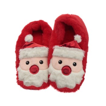 Christmas Santa Plush Toesties Heat Pack Warmer Slippers