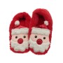 Christmas Santa Plush Toesties Heat Pack Warmer Slippers