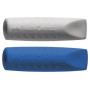 Faber Castel Γομες Grip Eraser Cap Blue-Grey 2τεμ 187001 Faber Castel Γομες Grip Eraser Cap Blue-Grey 2τεμ 187001