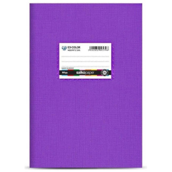 Salko Τετράδιο Χρωματιστό 17χ25/50 φύλλων Ριγέ Μωβ 9579 Salko Τετράδιο Χρωματιστό 17χ25/50 φύλλων Ριγέ Μωβ 9579