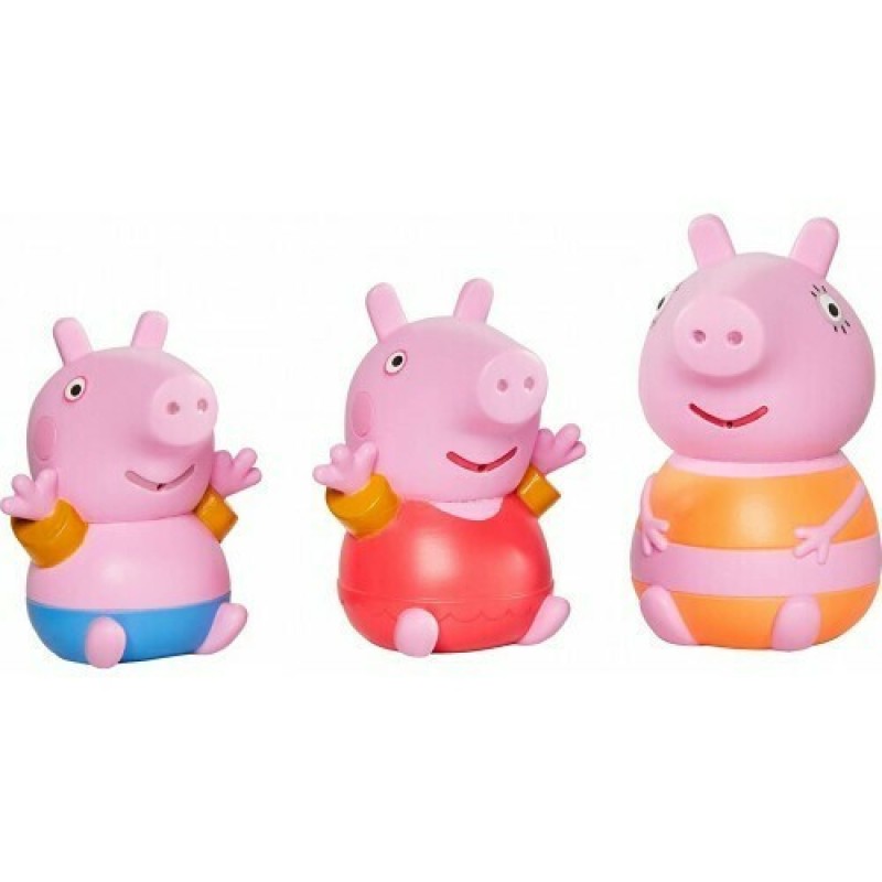 Tomy Toomies Βρεφικό Παιχνίδι Μπάνιου Οικογένεια Peppa Pig Squirters (1000-73105) Για 18+ Μηνών