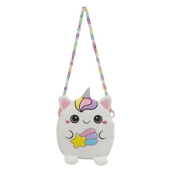 Λούτρινη Τσάντα Ώμου 20εκ. Γατούλα Squishcuties Luna Toys