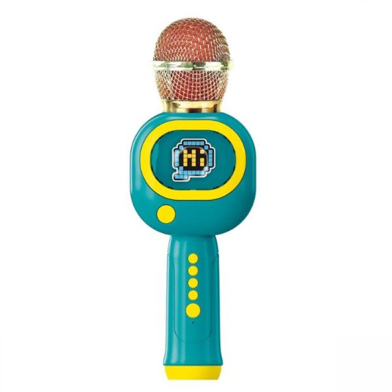 ΜΙΚΡΟΦΩΝΟ ΠΡΑΣΙΝΟ ΜΕ ΜΟΥΣΙΚΗ, BLUE TOOTH and USB 10,5X8X25,5ΕΚ LUNA