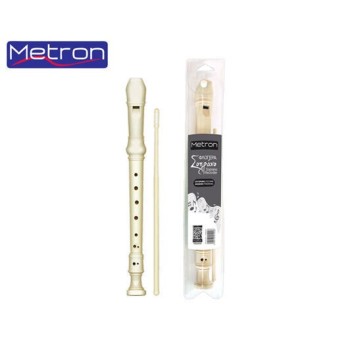 Metron Soprano Πλαστική Φλογέρα Γερμανική Λευκή