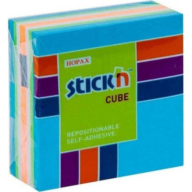 Χαρτάκια Σημειώσεων Αυτοκόλλητα Sticκn Χρωματιστά 51Χ51 Κύβος 250φ
