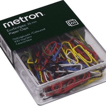 METRON ΣΥΝΔΕΤΗΡΕΣ ΧΡΩΜΑΤΙΣΤΟΙ ΚΟΥΤΙ ΠΛΑΣΤΙΚΟ 100 ΤΕΜΑΧΙΑ 25mm