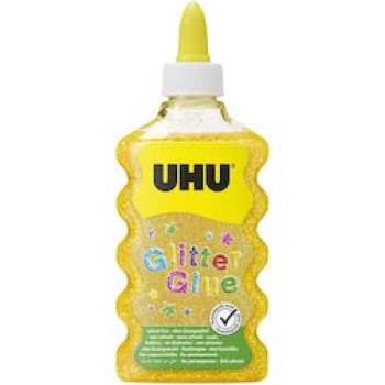 Χρυσόκολλα Glitter UHU 185gr Χρυσό