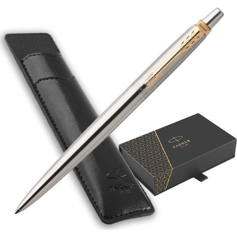Parker Jotter Core Στυλό Ballpoint Ασημί με Μπλε Μελάνι