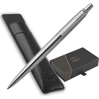 Parker Jotter Core Στυλό Ballpoint Γκρι με Ασημί Μελάνι