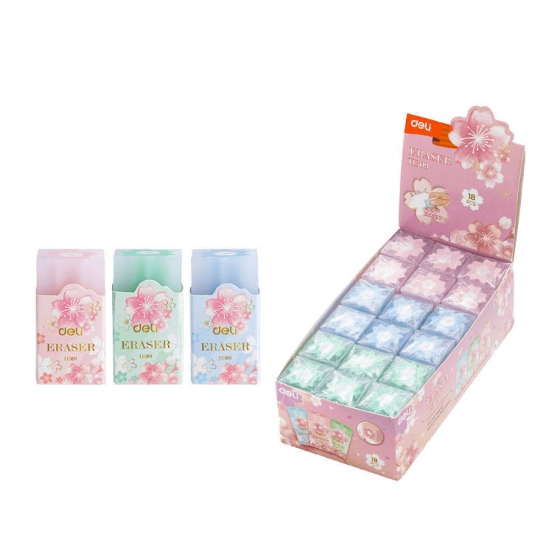 Γόμα Deli Μολύβι Sakura Jelly 20x20x38mm H309 Τυχαία Επιλογή Χρώματος