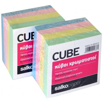 Salko Μπλοκ Κυβοι Χρωματιστοι  Cube Γίγας 2036 Salko Μπλοκ Κυβοι Χρωματιστοι  Cube Γίγας 2036