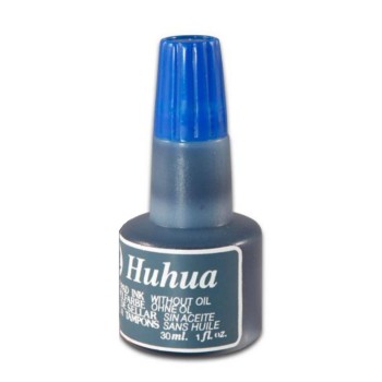 Huhua Μελάνι Σφραγίδος 30ml Μπλε