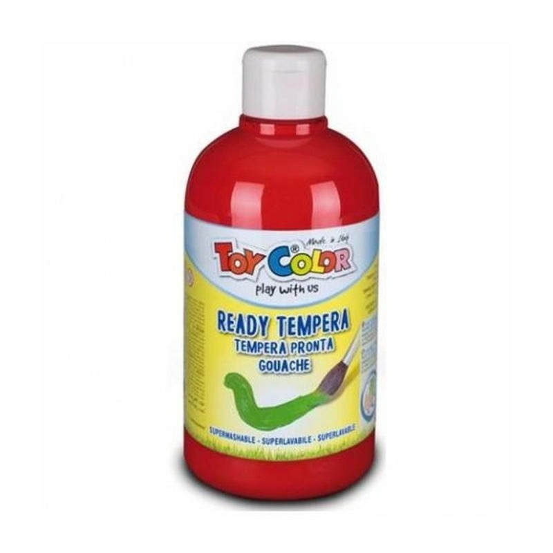 Toy Color Ready Τέμπερα Ζωγραφικής Carmine Red σε Μπουκάλι 500ml 0551.010