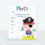 6 ΠΡΟΣΚΛΗΣΕΙΣ PARTY LAURA + 6 ΦΑΚΕΛΟΙ ΠΕΙΡΑΤΗΣ