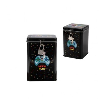 ΜΕΤΑΛΛΙΚΟΣ ΚΟΥΜΠΑΡΑΣ ΜΕ ΚΛΕΙΔΙ I-TOTAL 15x10,5x10,5 cm - LETS PLAY (GAME CONTROLLER) XL2292