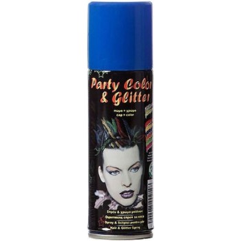 Σπρέι Μαλλιών Μπλε Party-Color and Glitter 125ml