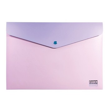 Typotrust Φάκελος με Κουμπί για Χαρτί A4 Pink/Purple