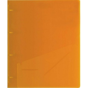 Typotrust Ντοσιέ με 4 Κρίκους 3/32 για Χαρτί A4 Πορτοκαλί