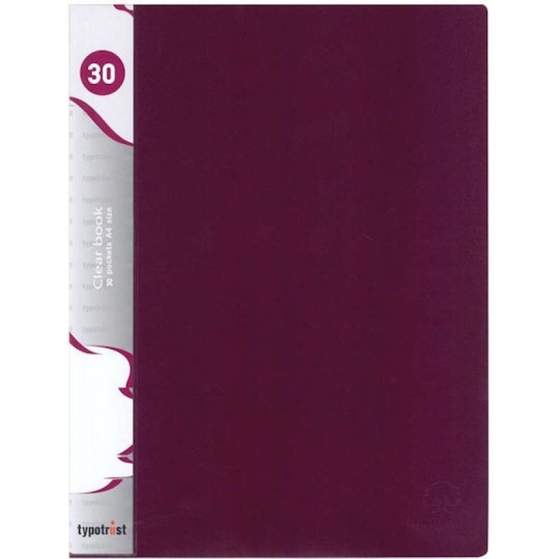 Typotrust Σουπλ Α4 30 Θέσεων Bordeaux Fluo