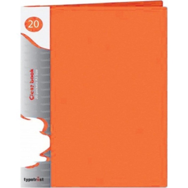 Typotrust Σουπλ Α4 20 Θέσεων Orange Fluo